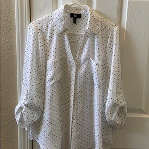 Never worn with our tags.Women’s polka dot blouse